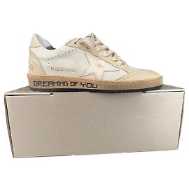Golden Goose Deluxe Brand BallStar Sneakers Beige Pelle