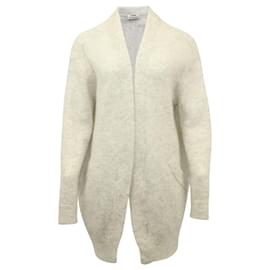 Acne Studios Raya Cardigan aus cremefarbener Wolle