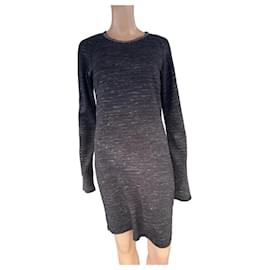 Maison Scotch Kleid grau aus Viskose
