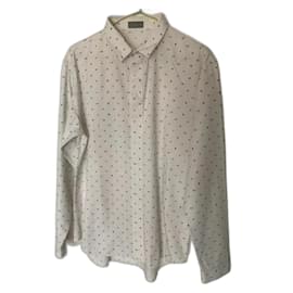 Camicia Dior Monogramma in Cotone Nero Bianco