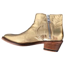 Botas Zadig & Voltaire de piel dorada Talla 36