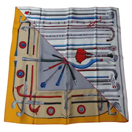 Pañuelo de seda Hermès Canes and Canes 90/90