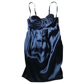 Jean Paul Gaultier Korsett Kleid trägerlos schwarz Seide Polyamid