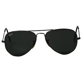 Occhiali da sole Ray-Ban Classic Aviator in metallo nero