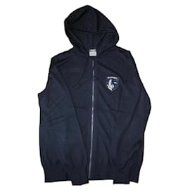 Gilet Chanel con stemma nero in lana