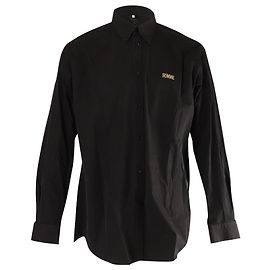 Camicia Buttondown Balenciaga 'Homme' in cotone nero