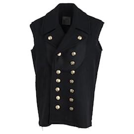 Autre Marque Diliborio Double Breasted Wool Vest Black