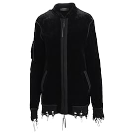 Diliborio Samt Sweatshirt im Used-Look - Autre Marque