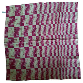 Sciarpa di seta Dior Fuchsia