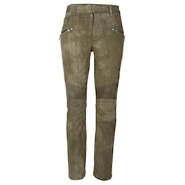 Jeans Biker Verdi Balmain