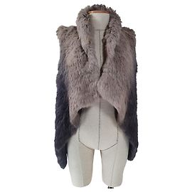 Gilet in pelliccia di coniglio Yves Salomon