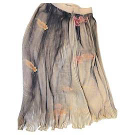 Falda Les Folies d'Élodie Negra Beige Talla 38 - Autre Marque