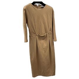 Jil Sander Baumwollkleid Beige