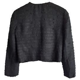 Dolce & Gabbana Jacke aus Wolle und Seide Schwarz