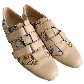 Sneakers Gucci in pelle rosa da donna