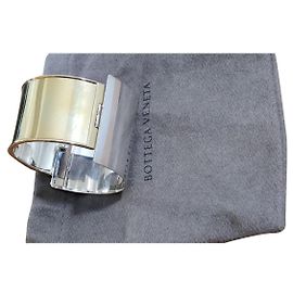 Bracciale manchette Bottega Veneta argenté
