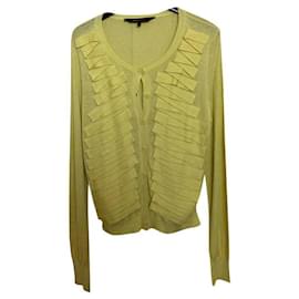 Bcbg Max Azria Gelbe Seidenjacke Größe S