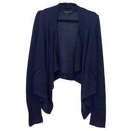 Bcbg Max Azria Bolero Blau Leinen