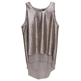 Top con paillettes Bcbg Max Azria Beige