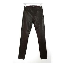 Vaqueros con revestimiento de purpurina en color burdeos de J Brand