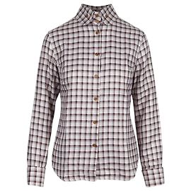 Vivienne Westwood rosa kariertes Hemd weiß/lila