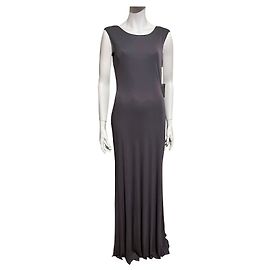 Langes Abendkleid von Vera Wang, grau, Neu mit Etiketten