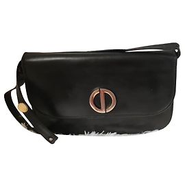 Borsa a tracolla Christian Dior in pelle nera