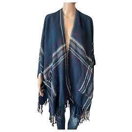 Poncho Abercrombie & Fitch Azul de Acrílico