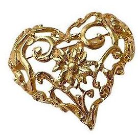 Christian Lacroix Brosche goldfarben aus Stahl