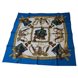 Hermès Seidentuch Blau 89x89