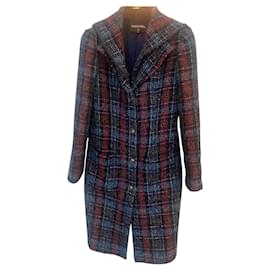 Cappotto in lana e mohair con stampa Tweed - Chanel