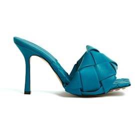 Mule Bottega Veneta Lido in pelle blu