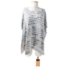 Hémisphère Oversize Kaschmir Pullover im Poncho-Stil Grau
