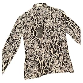 Camisa Yves Saint Laurent de seda negra