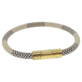 LOUIS VUITTON Damier Azur Bracciale Keep it Bracciale M6138E LV Auth em3307 - Louis Vuitton