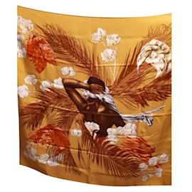 Sciarpa Hermès in seta multicolore 85x85 cm