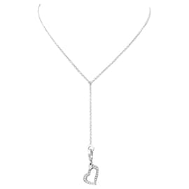 COLLANA PIAGET CON PENDENTE CUORE G LIMELIGHT30J0006 IN ORO BIANCO E DIAMANTI 0.29ct - Piaget