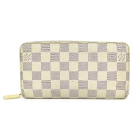 LOUIS VUITTON CLEMENCE BRIEFTASCHE KARIERTES CANVAS BEIGE N60111 Geldbörse - Louis Vuitton