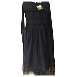 Jean Paul Gaultier Schwarzes Viscose Kleid 13-14 Jahre