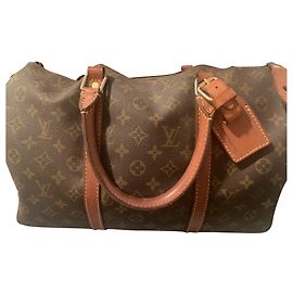 Borsa a mano Louis Vuitton Speedy Marrone Scuro Pelle