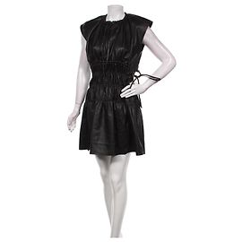 Vestido Proenza Schouler en piel vegana negra