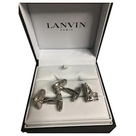 Set gemelli e fermacravatta Lanvin argento