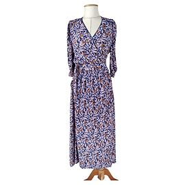 Vestido Noa Noa de Crepe Inglés Viscosa Multicolor