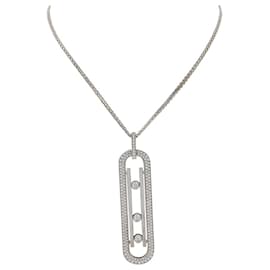 Collana lunga Messika, "Spostare 10anniversario", ORO BIANCO, Diamants.