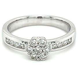 Autre Marque Damenring aus Weißgold 14K MIT DIAMANTEN 0.41 ct.
