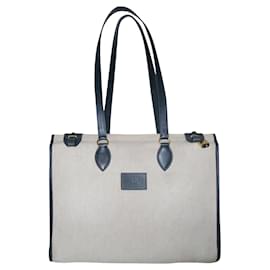 Hermès Canvas Cabag Tote 40 cm Blu Navy
