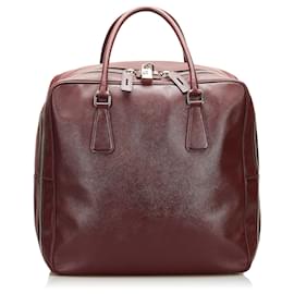 Borsa da Viaggio Prada Saffiano Rosso Prada