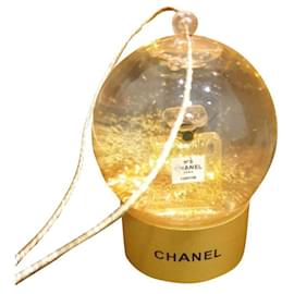 Chanel Weihnachtsbaumkugel Gelb Keramik