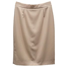 Stella Mc Cartney Gonna a tubino Stella McCartney in lana panna