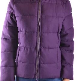 Autre Marque Invicta Jacke Dunkelviolett aus Polyamid mit Kapuze